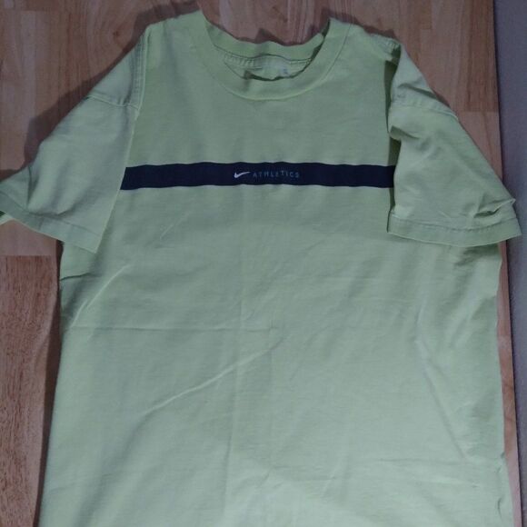 Vintage 90s Nike Athletics Spell Out Logo T-Shirt - Picture 2 of 7